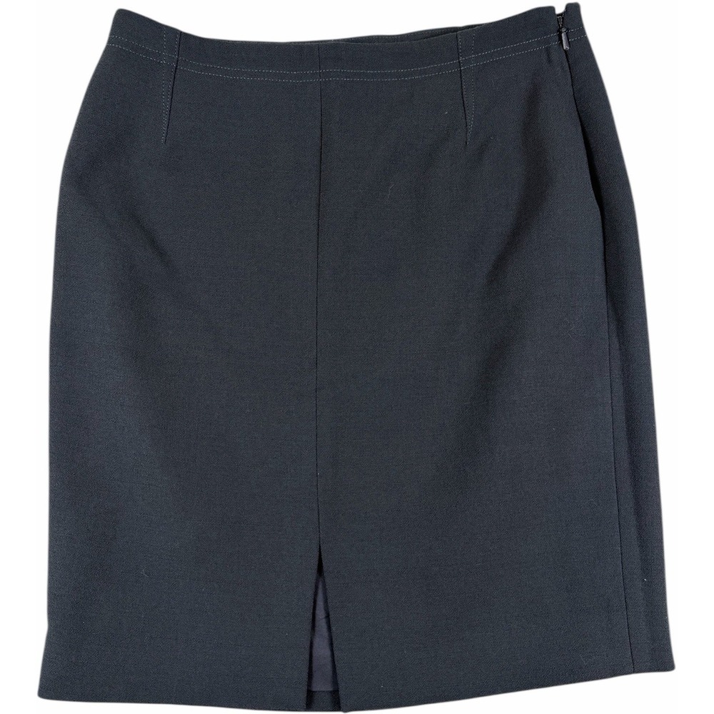Banana Republic Petite Gray Side Zip Knee Length Office Pencil Skirt Size 00P